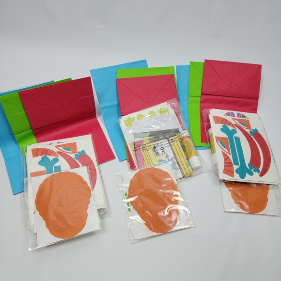 3 pack - Creative Kids Paper Bag Puppet Theater Play Animals Monsters Animation - Picture 2 of 4